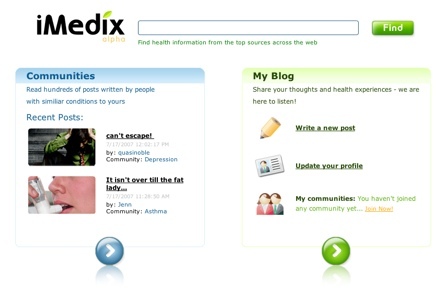iMedix, red comunitaria de blogs personales sobre salud