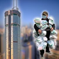 Los altísimos edificios en China son un dolor de cabeza para los repartidores: alguien vio allí un negocio