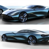 Así luce el Aston Martin DBS GT Zagato en sus primeros 'teaser': un homenaje al centenario de Zagato