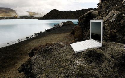 Imagen de la semana: El MacBook en el Lago Azul