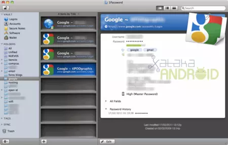 1Password para Android