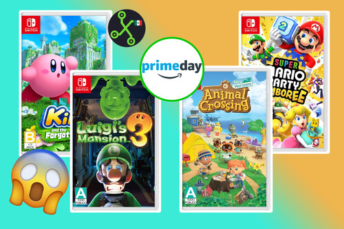 Videojuegos Nintendo Switch Amazon Mexico Prime Day 2025 Ofertas Descuentos Videojuegos Super Mario Zelda Pokemon Animal Crossing Kirby 1