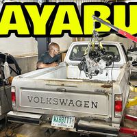 Esto es una salvajada: una pick-up con el motor de una Suzuki Hayabusa, turbo y piezas de Tesla