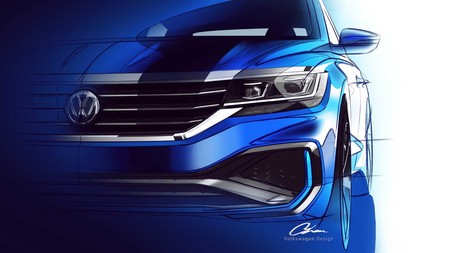 Los bocetos del Volkswagen Passat 2020 confirman una fusión del diseño de Arteon y Jetta