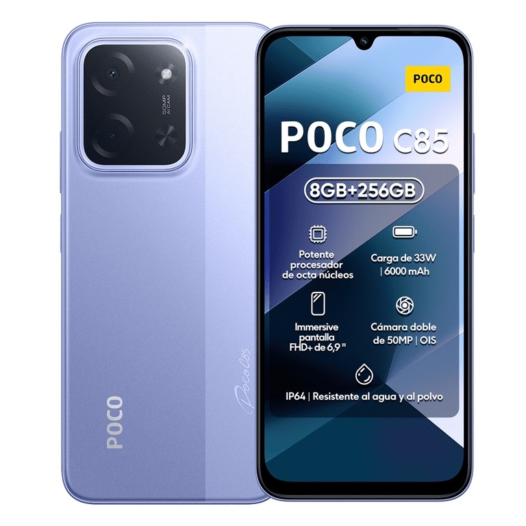 Celular Xiaomi Poco Phone C85 Dual Sim 8gb Ram 256gb Rom Morado