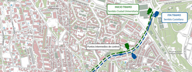 El radar de tramo más largo de Madrid ya controla la velocidad y esta es su ubicación
