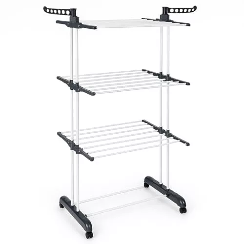 T-LOVENDO.ES Tendedero Vertical Plegable De Alta Capacidad