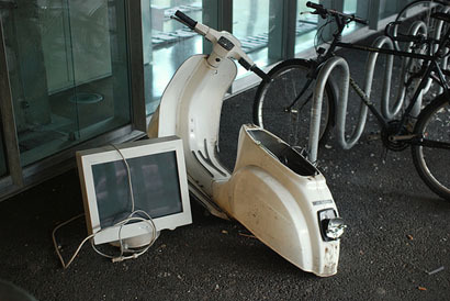 Foto de la semana, pobre vespa