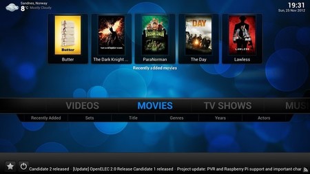 OpenElec se actualiza a la versión 3.1.6