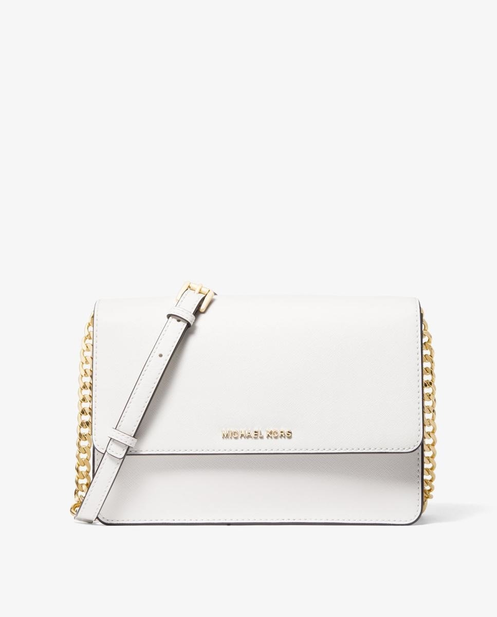 Bandolera de mujer Michael Michael Kors de piel en blanco