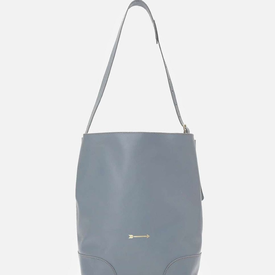 Mercules - Bolso grande de piel, con asa fija regulable.