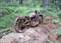 Moto de la Segunda Guerra Mundial, ¿Tesoro escondido, o Fake?