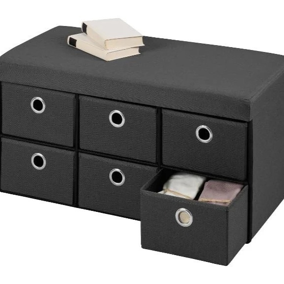 Baúl con asiento, 6 compartimentos