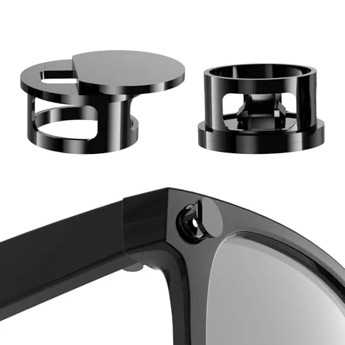 Juego de 2 fundas de bloqueo de luz LED ajustables para RayBan Meta Wayfarer, Skyler, Oakley, Headliner, Headliner Accessories, Cubierta LED para gafas Meta, Bloquea fácilmente la luz
