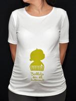 Día de la Madre: camiseta bollito en el horno para la futura mamá 