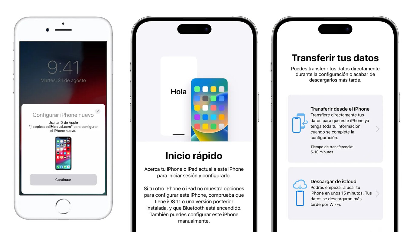Cómo transferir todos nuestros datos de un iPhone a otro. Tres métodos