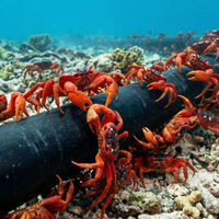 La Isla de Navidad tienen 1,500 personas y 120 millones de cangrejos. Google cree que es el lugar ideal para su nuevo cable submarino 