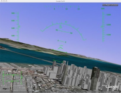 Huevo de pascua en Google Earth: simulador de vuelo