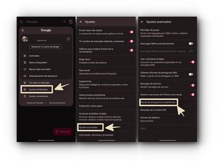 Alertas Inalámbricas Mensajes Google