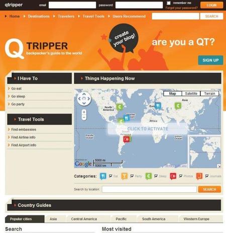 Qtripper, sitio con información interesante para los viajeros