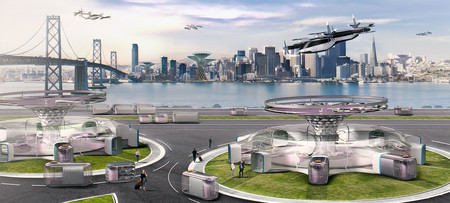 Con vehículos voladores: así es como Hyundai visualiza las ciudades del futuro