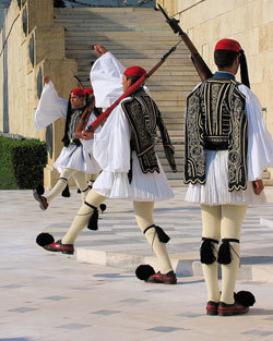 cambio de guardia griego