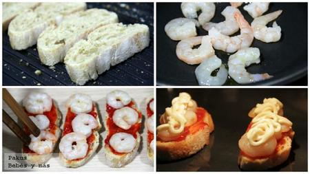 Canape Gratinado Pasos