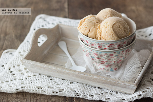 Receta de helado de dulce de leche