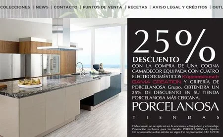 Porcelanosa viste tus sueños ¡con un descuento!