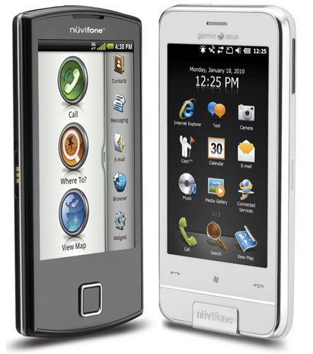 Garmin nuvifone M10 y A50, Windows Mobile y Android frente a frente