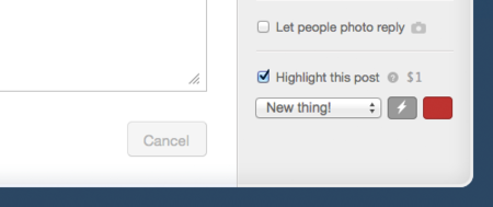 Tumblr te deja destacar tus posts a cambio de un dólar