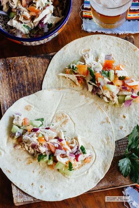 Salpicón de pollo. Receta fácil y rápida