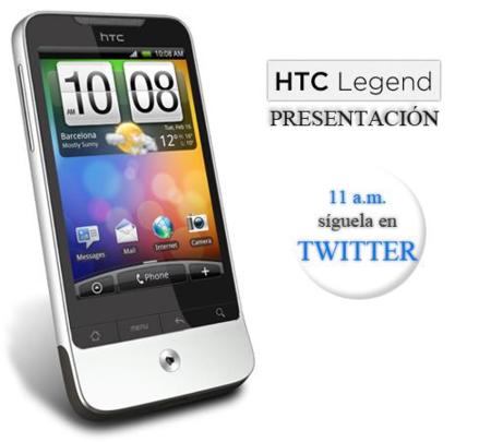 HTC Legend, seguimos su presentación en España en twitter