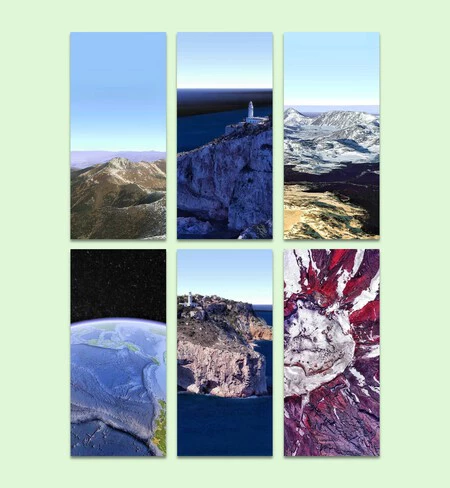 最後は富士山を真上から見た画像です。レンダリングしたものと完全に一致しなかったので、栗を探しました