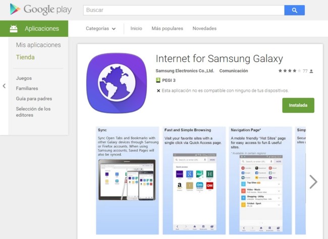 Internet Explorer For Galaxy