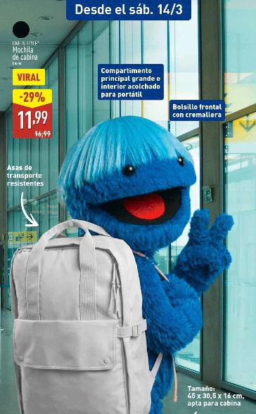 Mochila Viaje Aldi