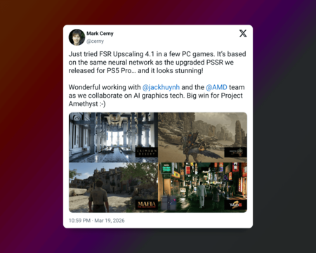 "¡Se ve impresionante!". El genio detrás de PS4 y PS5 saca pecho del nuevo salto gráfico de PS5 Pro tras el estreno de AMD FSR 4.1