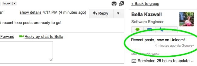 gmail mensajes google plus