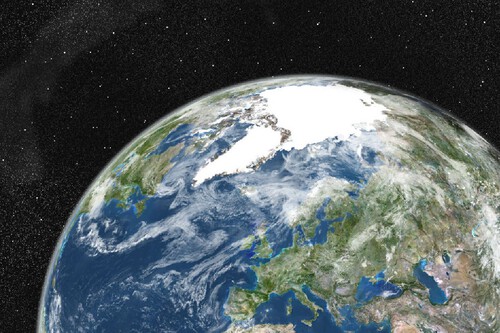 Terra vista do espaço
