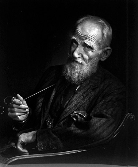 Retrato de Yousuf Karsh al escritor irlandés George Bernard Shaw