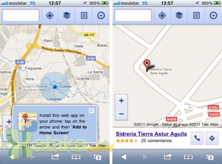Google Maps llega a los navegadores móviles con todas las funciones