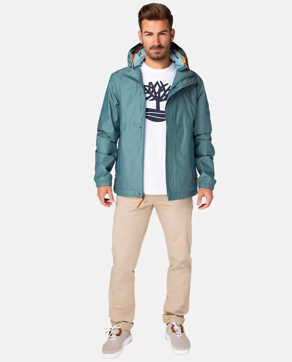 Chaqueta de hombre con capucha en azul índigo