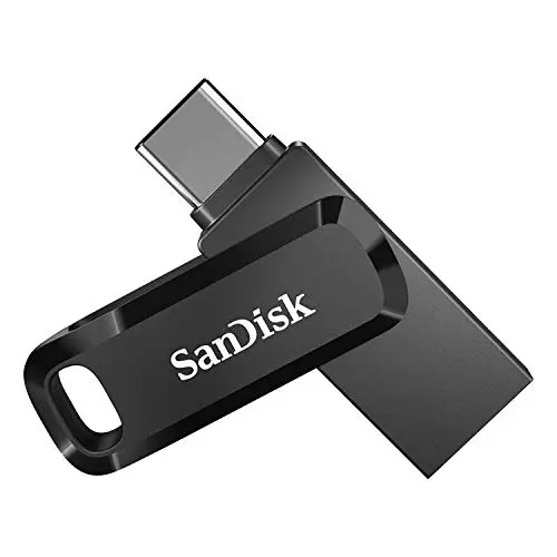 SANDISK Ultra Dual Drive Go, Memoria Flash 128 GB (con conectores USB Type-C y Type-A reversibles, para Android móviles, Tabletas, Macs y Ordenadores, hasta 400 MB/s) Negro