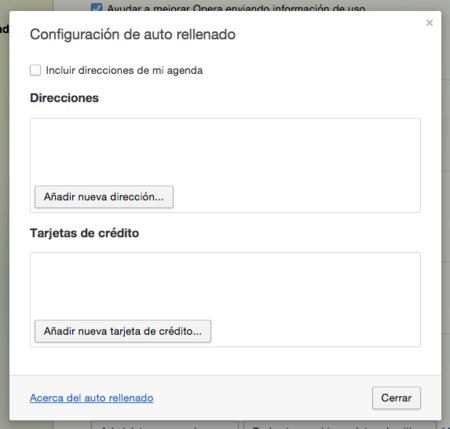Opera Autorellenado
