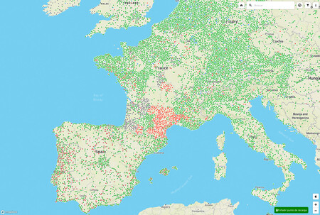 Puntos de carga en Europa