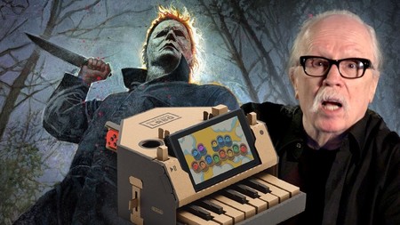 John Carpenter interpreta el tema de La noche de Halloween en el piano de Nintendo Labo. Bueno, al menos lo intenta