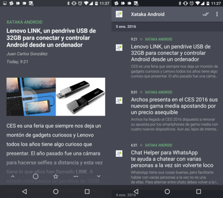 Quote: lo nuevo del creador de Fenix para Android es un lector de RSS que pinta así de bien