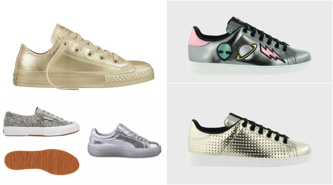 Zapatillas Metalizadas