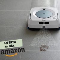 Hoy en Amazon, el robot friegasuelos Braava Jet m6134 de iRobot te cuesta menos que en cualquier otra tienda: lo tienes por sólo 549 euros
