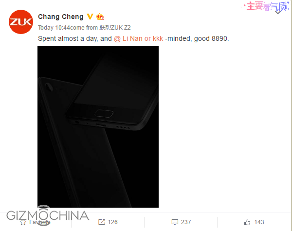 Zuk Z2 Exynos 8890
